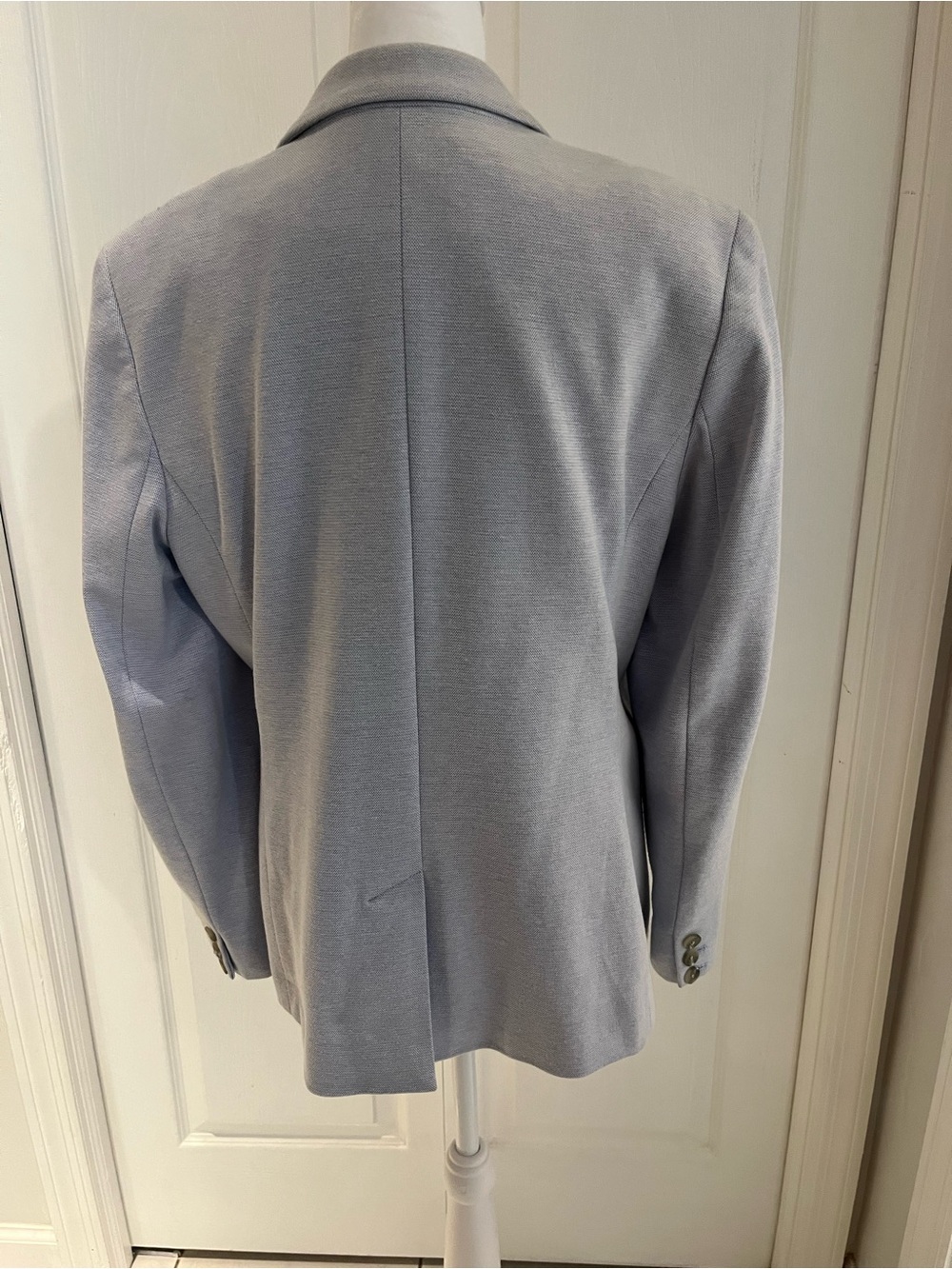 Talbots Light Blue/Cream Women's Blazer Jacket - Picture 2 of 3